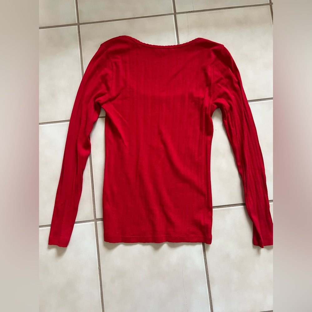 Doen Romy LS Tee - Red - Picture 2 of 6